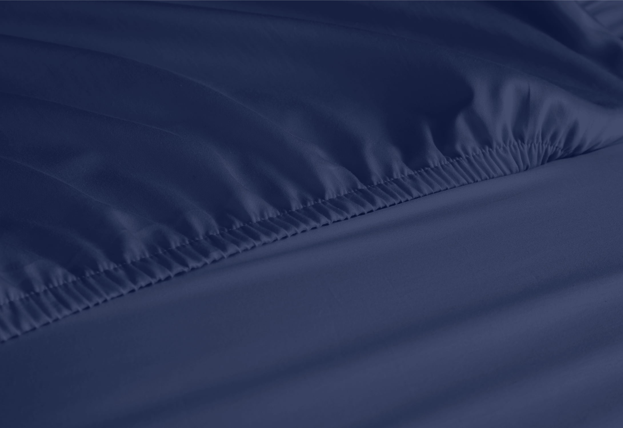 Cooling Sateen Queen Bed Sheets Set, 6 Pc Microfiber Bed Sheets, Extra Deep Pocket Queen Fitted Sheet, Flat Sheet & Pillowcases, Nav... - Luxury Bed Sheet Set with Deep Pockets Detail