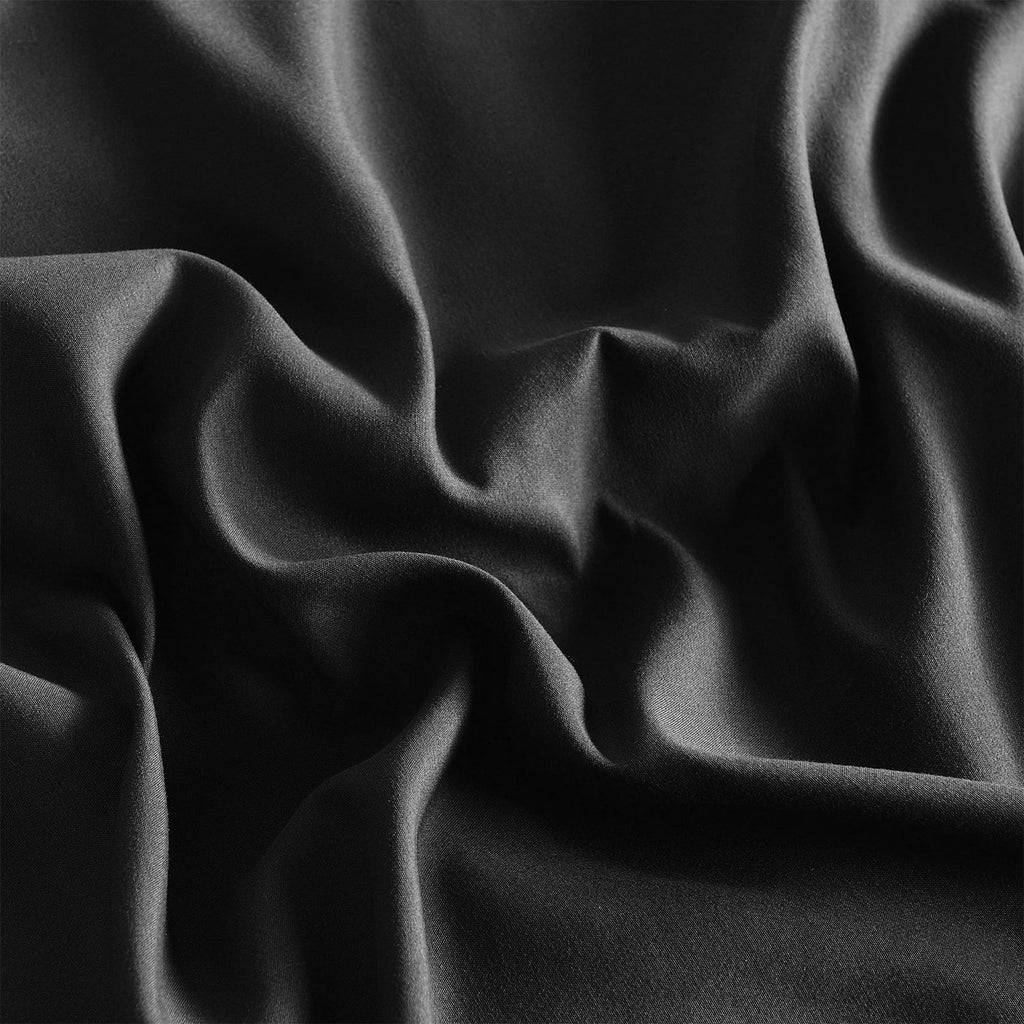 Fluffy Down Alternative 8 PCS Modern Comforter Set with Sheets All Season Bed in a Bag, Black, Queen Size - All-Season Down Alternative Comforter Insert Detail