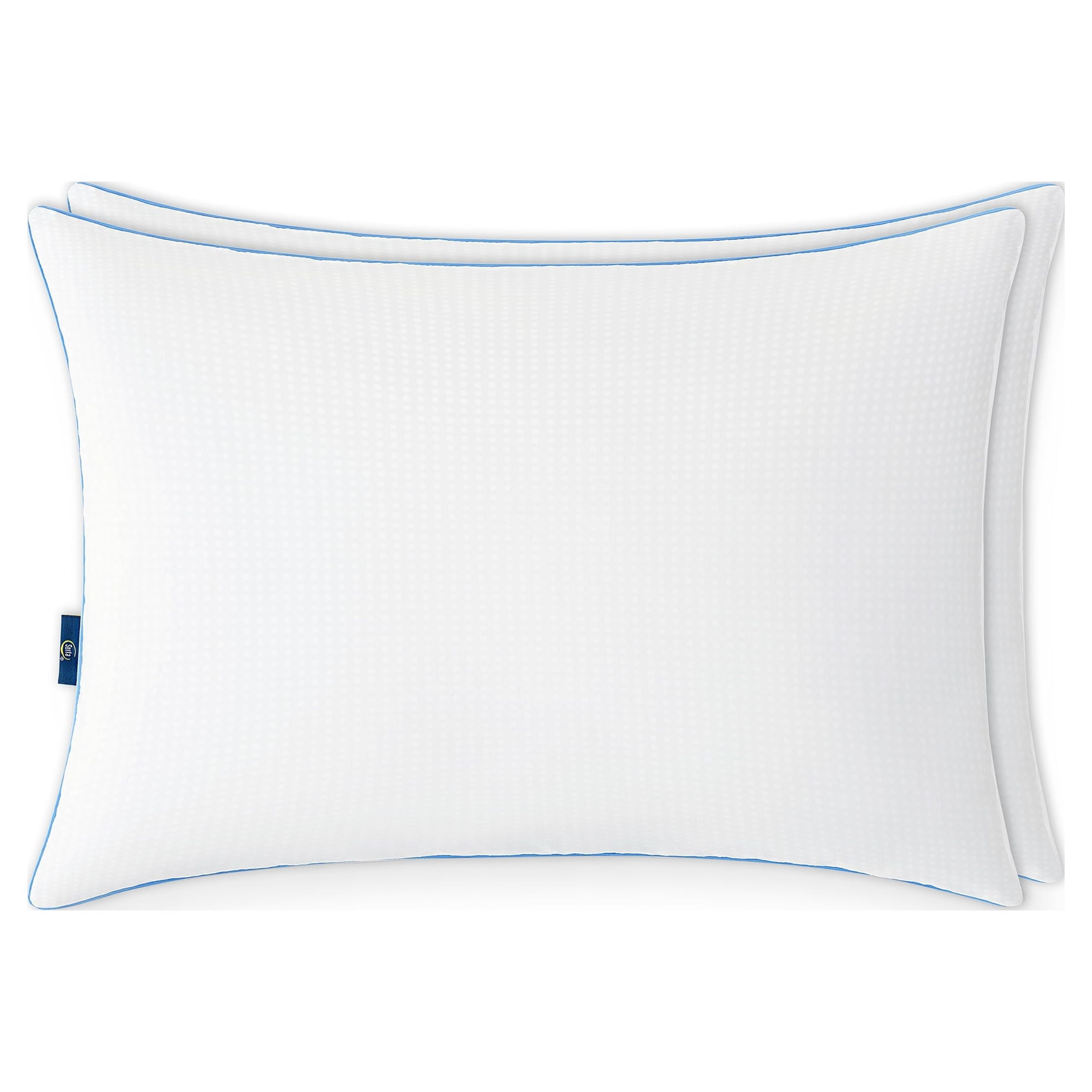 Decorative Plump Cool Nites Bed Pillow, Standard/Queen, 2 Pack - Hotel Quality Plush Sleeping Pillows Detail