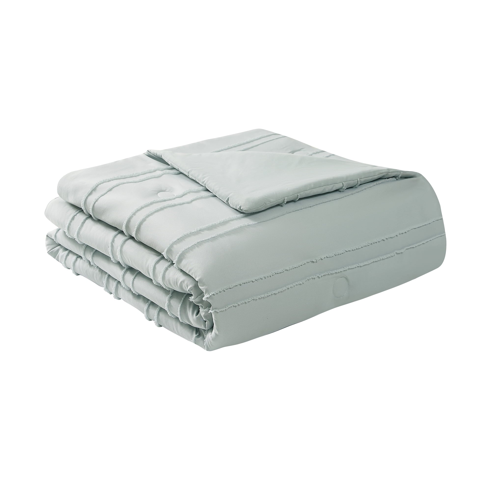 All-Season Mint 10 Piece Bed in a Bag Comforter Set with Sheets, Queen - Hypoallergenic Ultra-Fluffy Quilt for Winter Detail