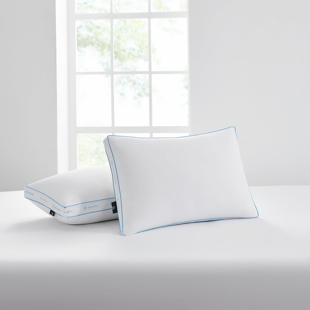 Fluffy Shredded Extra Firm Pillow, Standard/Queen, 2 Pack, Hypoallergenic - Hotel Quality Plush Sleeping Pillows Detail