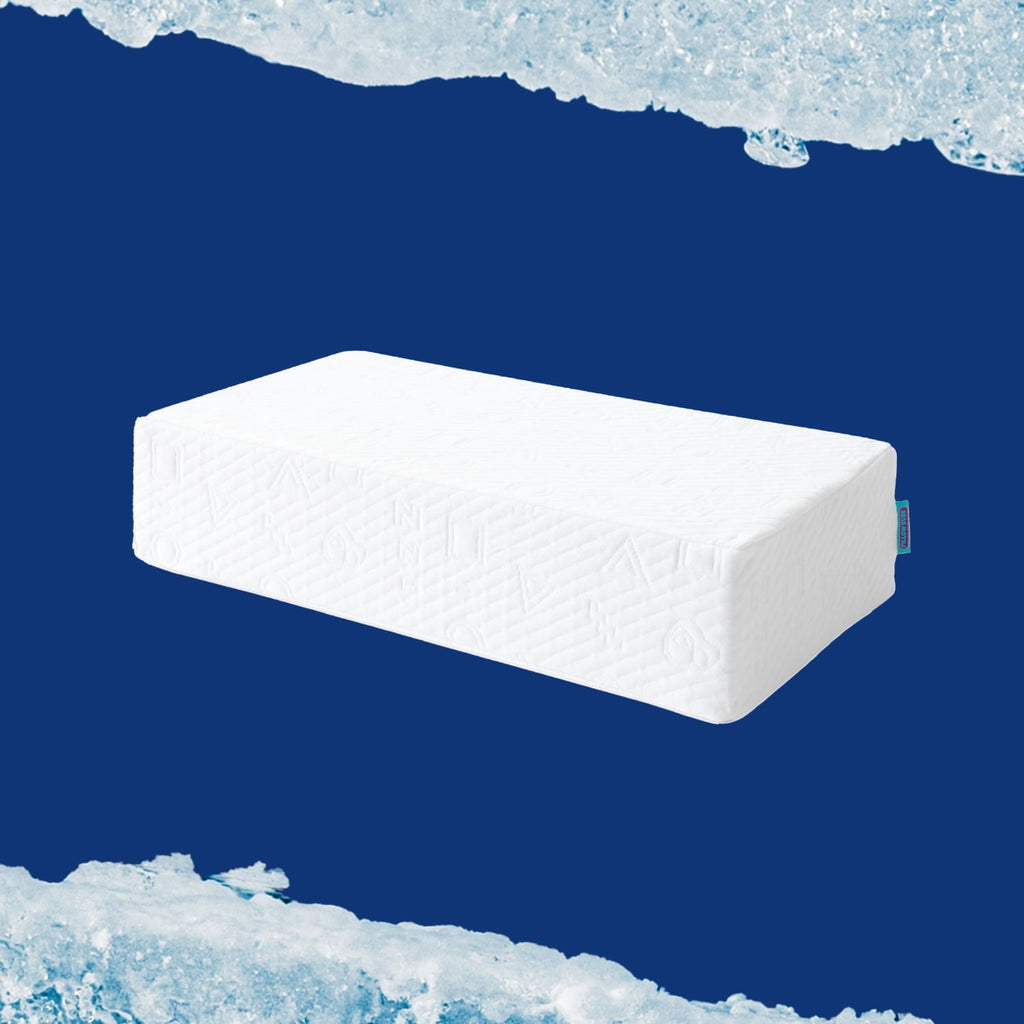 Decorative Plump (2 pack) Ice Cube Cooling Memory Foam Bed Pillow (1 Count) - Decorative Throw Pillow Cushion for Sofa & Bed Detail