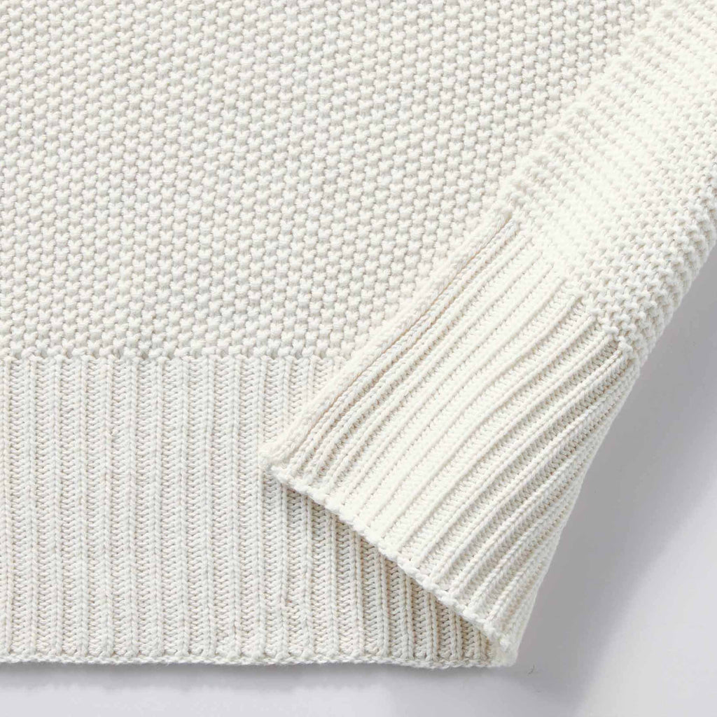 Lightweight Warm Chunky Knit Papyrus Throw, Cotton-Blend, 50"x60", 2.3 lb, All Ages - Cozy Fleece Throw Blanket for Couch & Bed Detail