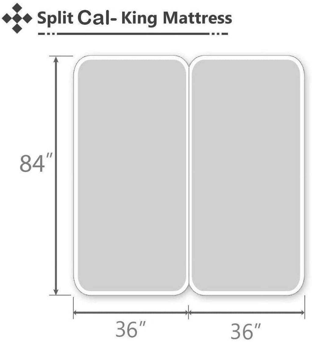 Cooling Sateen Split-California King Bed Sheet Set (5-Pieces) Adjustable Bed Sheets - 800 Thread Count 100% Egyptian Cotton - 15" De... - Premium Ultra-Soft Pillowcase Pair for Sleeping Detail