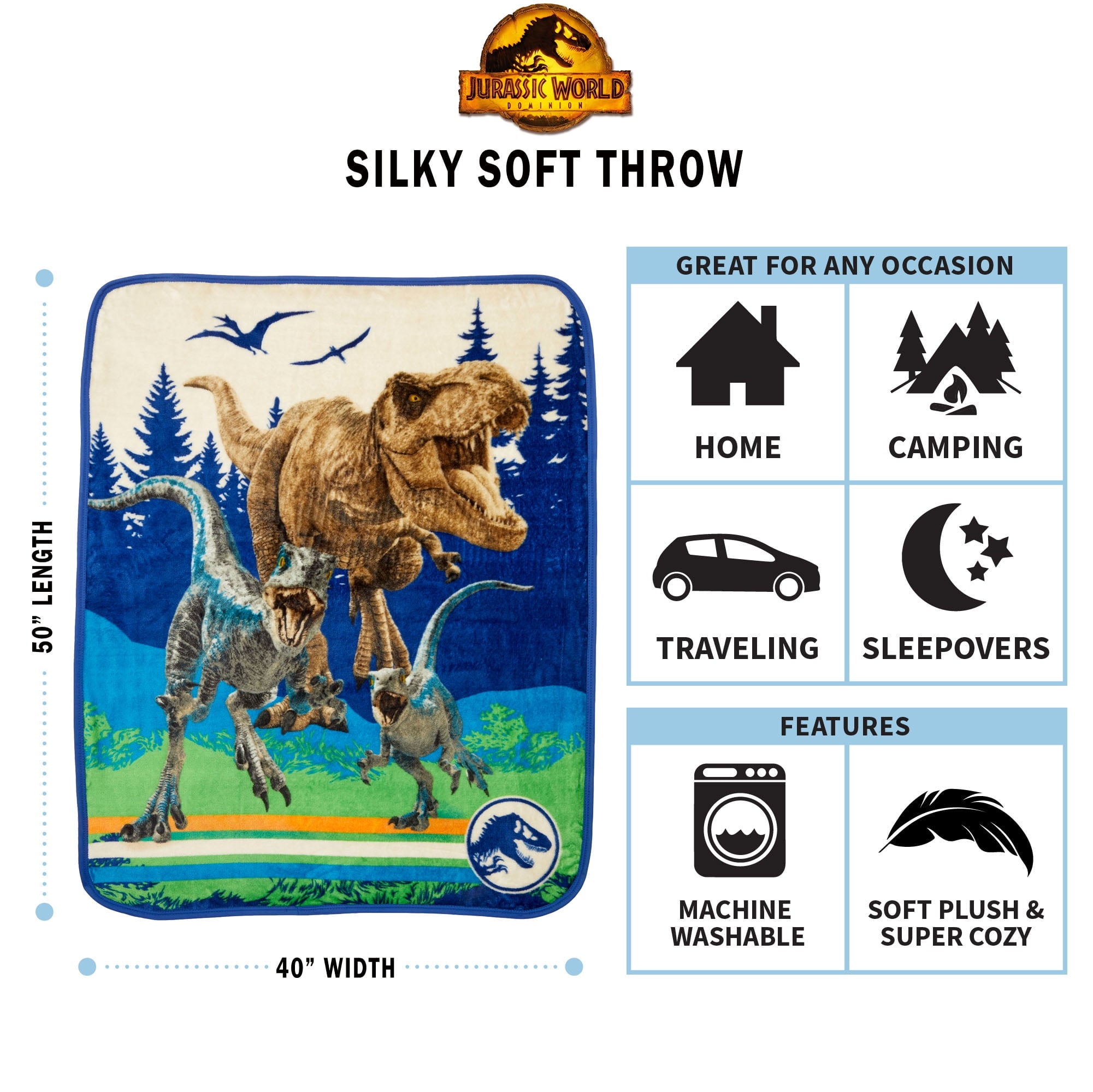 Reversible Sherpa Kids Silky Soft Plush Throw Blanket, 40" x 50" - Luxury Knitted Decorative Throw Blanket with Fringes Detail