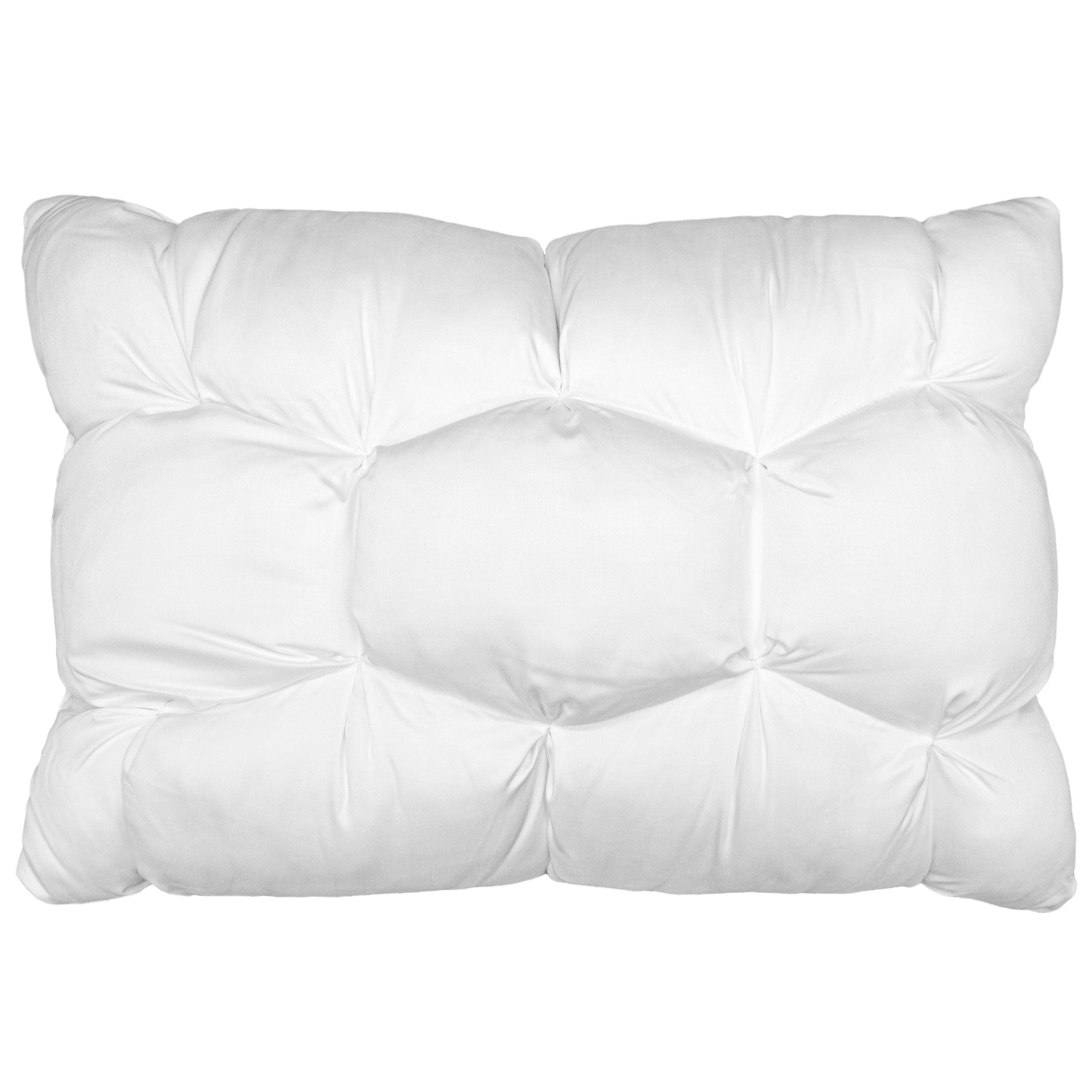 Decorative Plump Down Alternative Cloud Luxe Bed Pillows, Standard/Queen - Adaptive Huggable Core (2 Pack) - Ergonomic Memory Foam Pillow for Neck Pain Support Detail