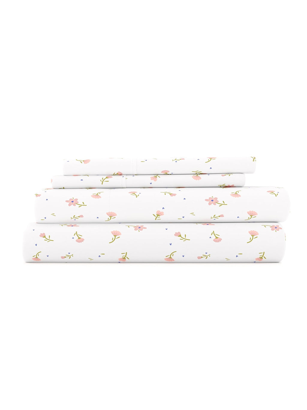 Breathable Luxury Ultra Soft & Breathable Wrinkle Free Bed Sheets Set - Floral Pink Farmhouse Patterned for Twin Size Bedding - Luxury Bed Sheet Set with Deep Pockets Detail
