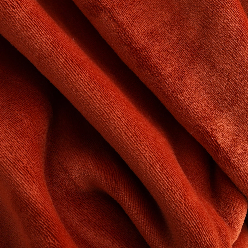 Lightweight Warm Reversible Printed Velvet Plush and Hampshire Faux Shearling Soft Throw Blanket, Standard Size, Auburn Sun - Super Soft Reversible Sherpa Flannel Blanket Detail