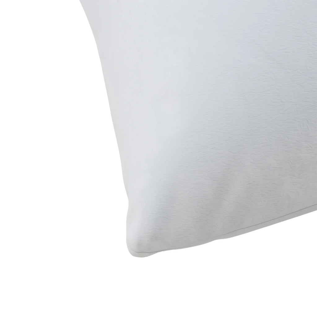 Hotel Collection Huggable Support Bed Pillow, Standard- Soft Velvety Cover, Squishable Comfort (2 Count) - Ergonomic Memory Foam Pillow for Neck Pain Support Detail
