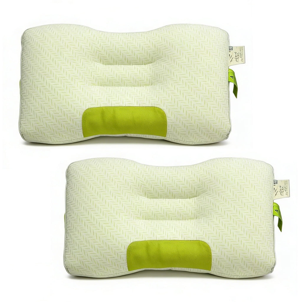 Orthopedic Support 2-Pack Bamboo Fiber Bed Pillow (29.13" x 18.9") - A-Class Safe and Cooling - Decorative Throw Pillow Cushion for Sofa & Bed - Default Title