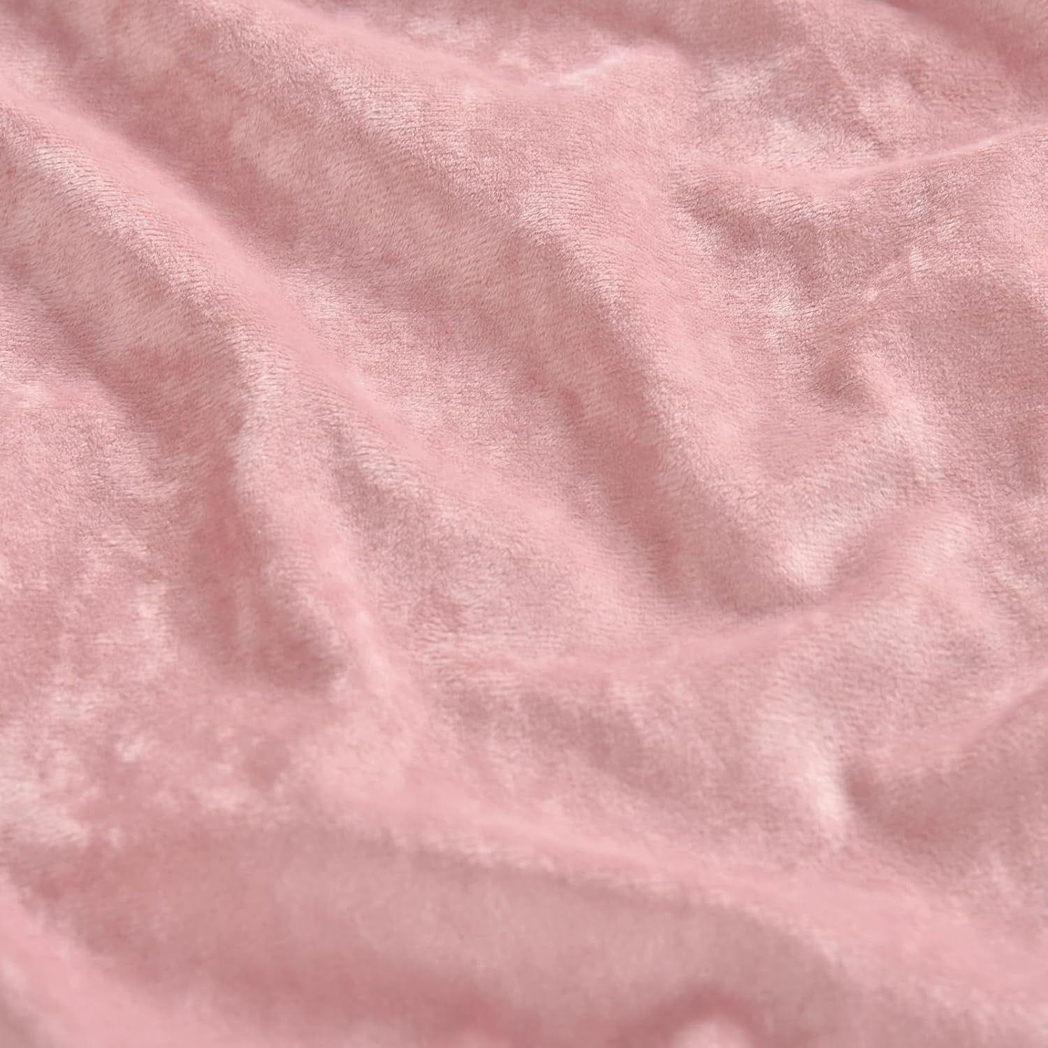Cooling Sateen Truly Velvet Fitted Sheet Twin Size, Luxury Super Soft Flannel Bottom Sheet with 15" Deep Pocket for Winter, Pink - Cooling Hotel Quality Bedding Sheets and Pillowcases Detail