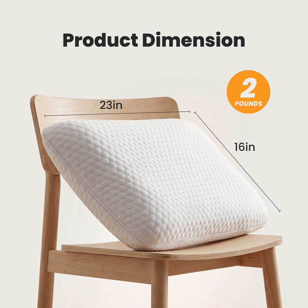 Orthopedic Support Memory Foam Pillow for Sleeping, Gel Cooling Bed Pillow with Breathable Mesh and Washable Cover for Back and Side Sle... - Orthopedic Shredded Foam Bed Pillow Set Detail