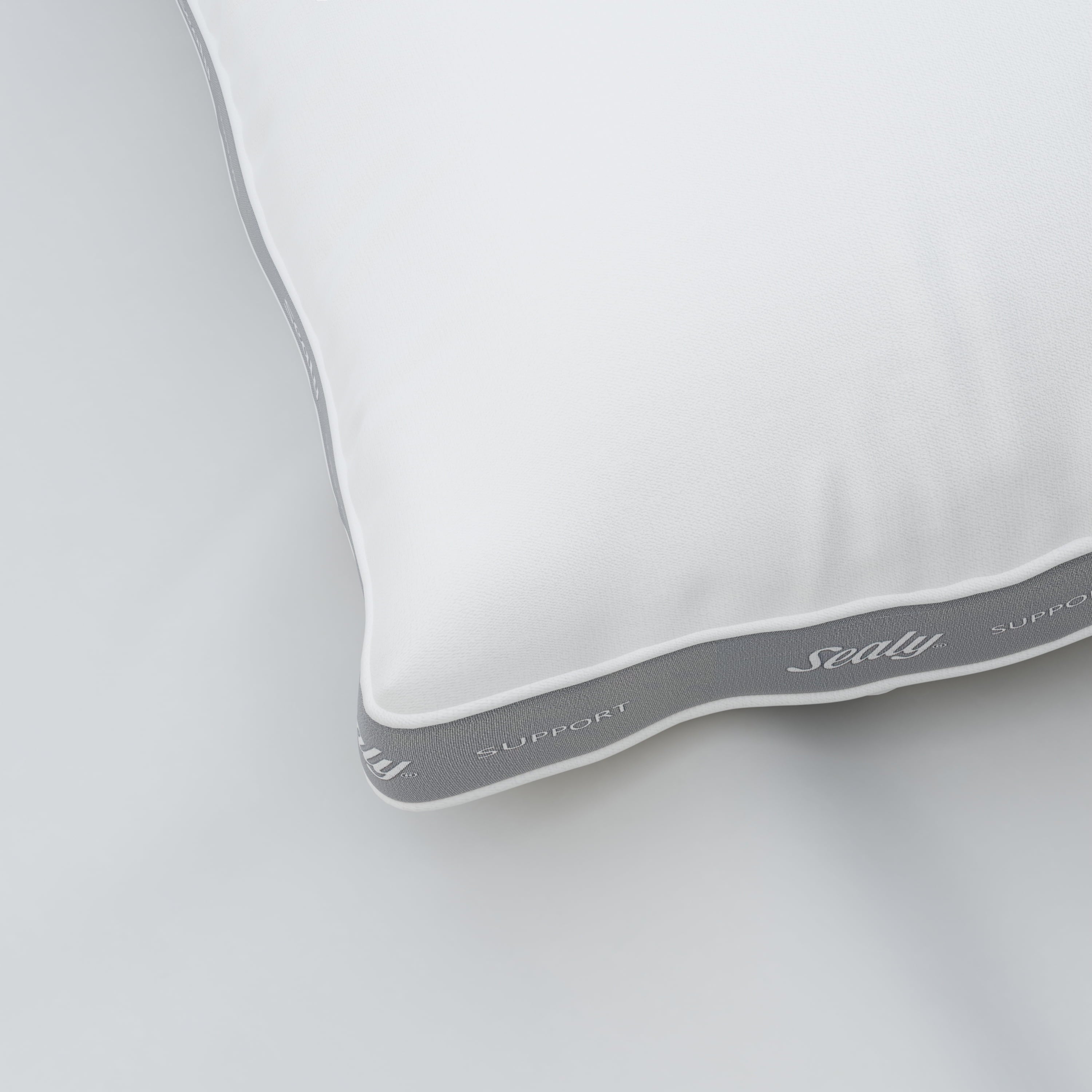 Decorative Plump Extra Firm Support Foam Core Pillow 2pk, King - Ergonomic Memory Foam Pillow for Neck Pain Support Detail