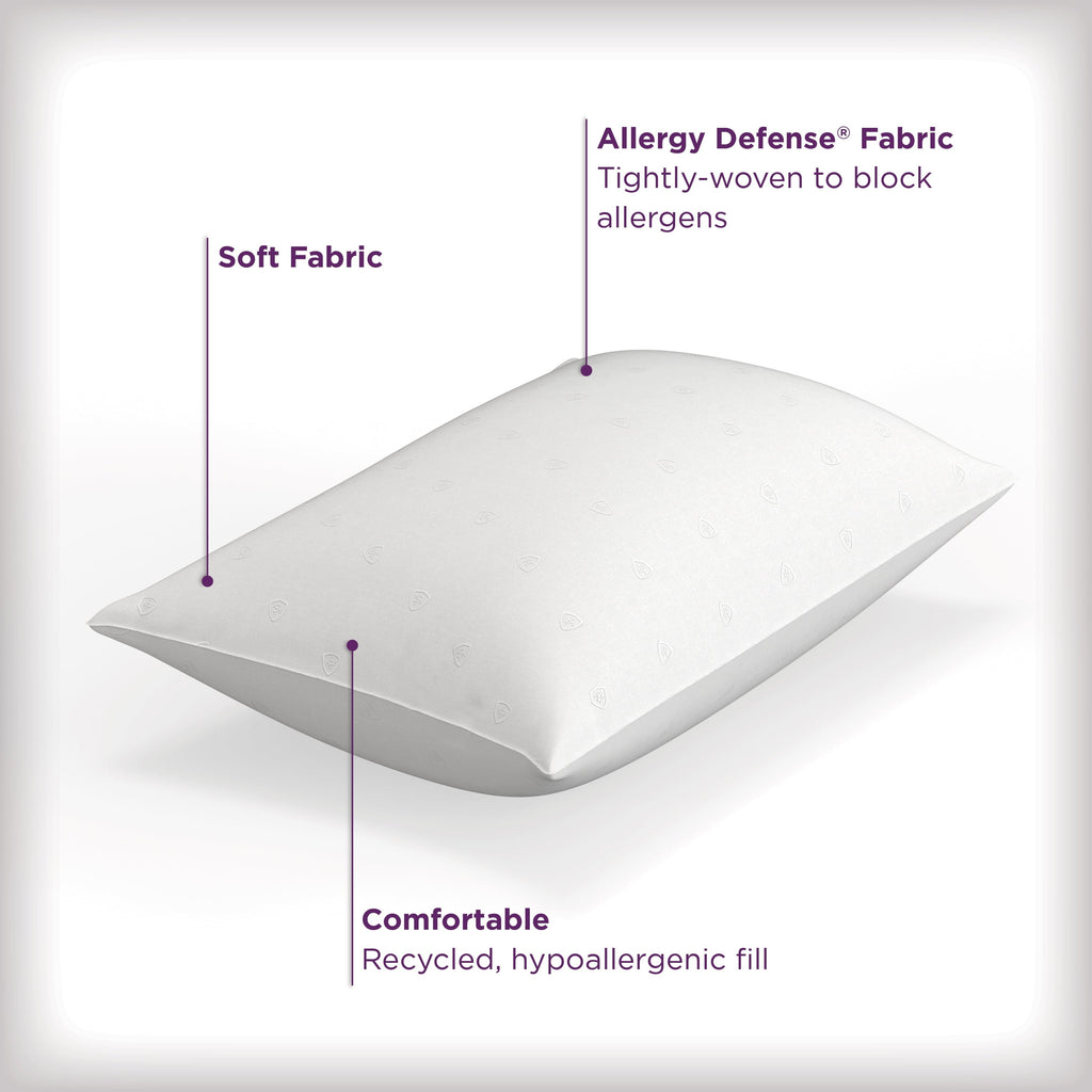 Orthopedic Support Bed Pillows, Standard/Queen (2 Count) - Orthopedic Shredded Foam Bed Pillow Set Detail