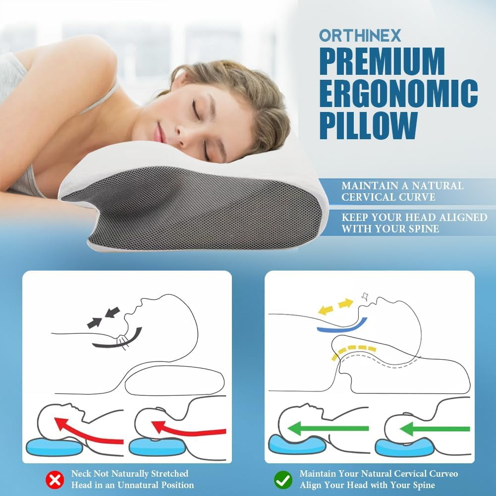 Fluffy Shredded Airway Pro Sleep Apnea Pillow, Airway Pro Cervical Pillow - All-Night Neck Support, Ergonomic Pillows for All Sleepin... - Decorative Throw Pillow Cushion for Sofa & Bed Detail