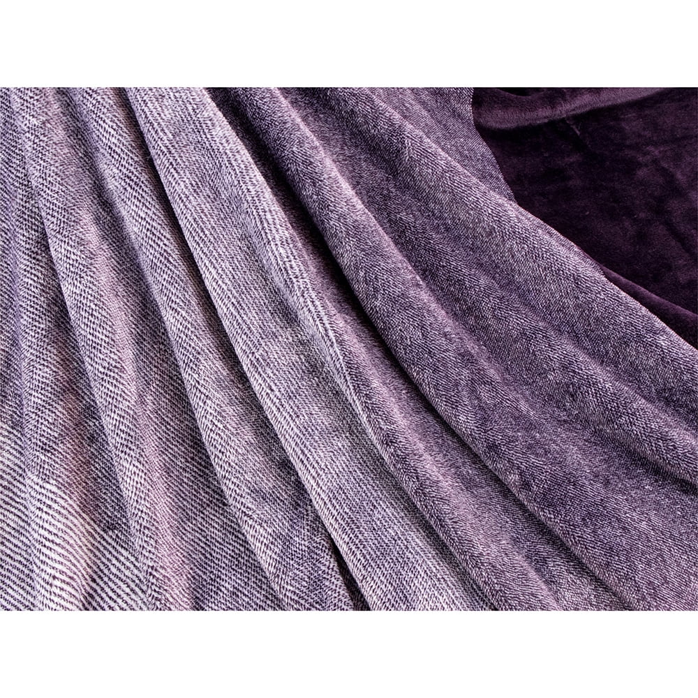 Cozy Fleece Flannel Fleece Ombre Throw Blanket for Couch | Super Soft Cozy Microfiber Couch Blanket | Gradient Decorative Accent ... - Lightweight Plush Warm Blanket for All Seasons Detail