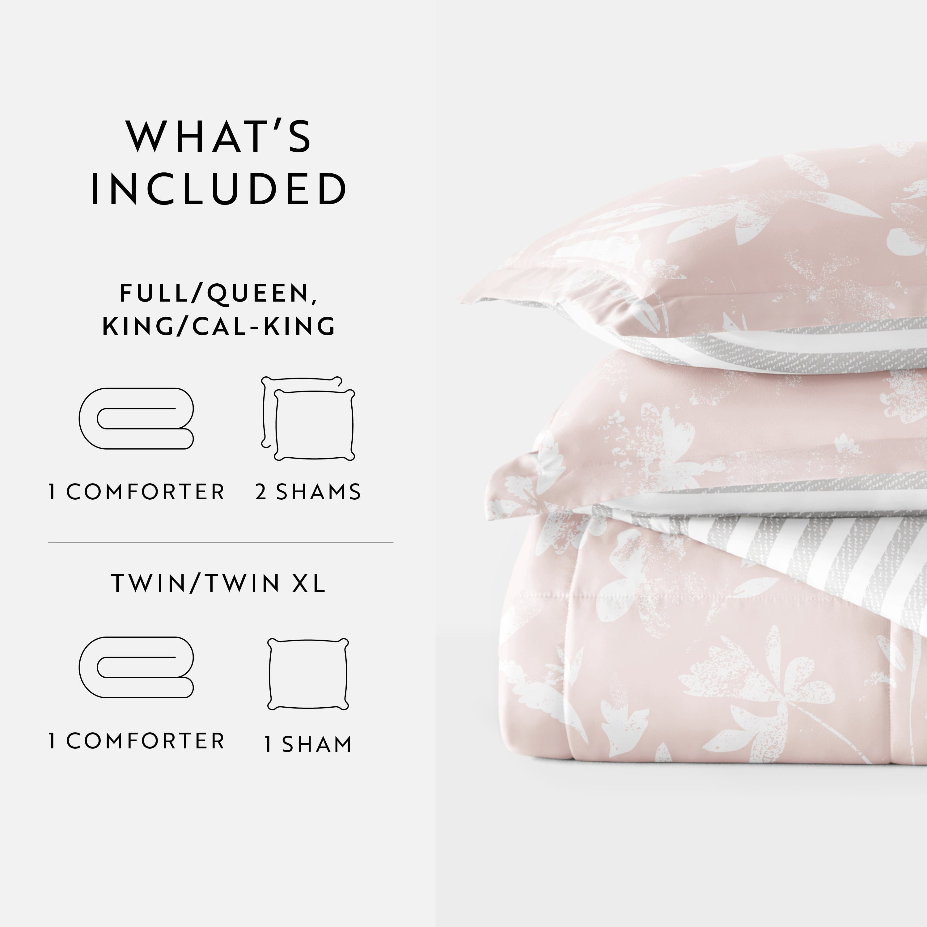 Heavyweight Warmth All Season Ultra Soft Comforter Set Lightweight Bedding in Pressed Flowers for Full/Queen Size - Cloud-Like Soft Lightweight Bed Comforter Detail