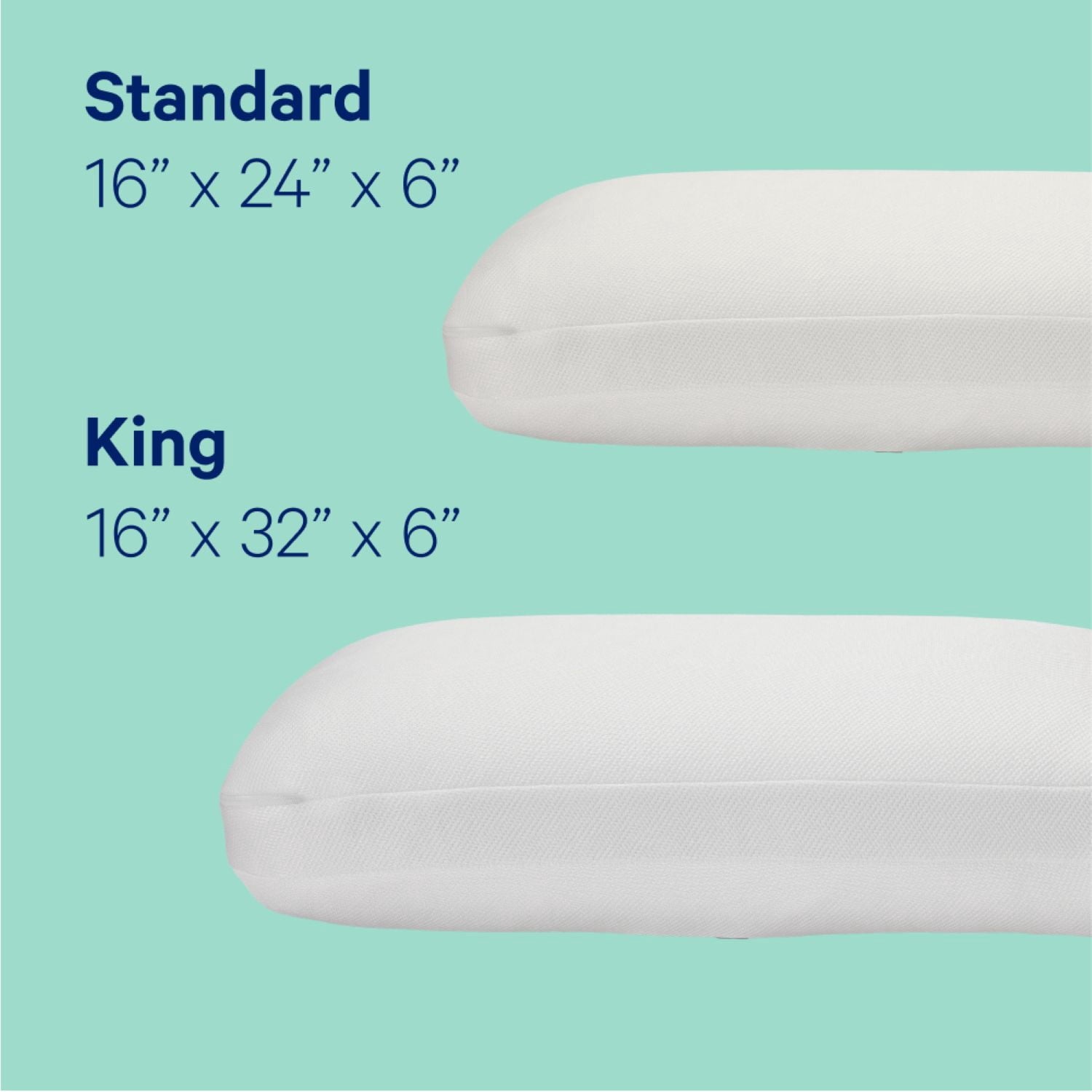 Ergonomic Memory Foam Essential Cooling Hybrid Pillow, Standard - Hotel Quality Plush Sleeping Pillows Detail