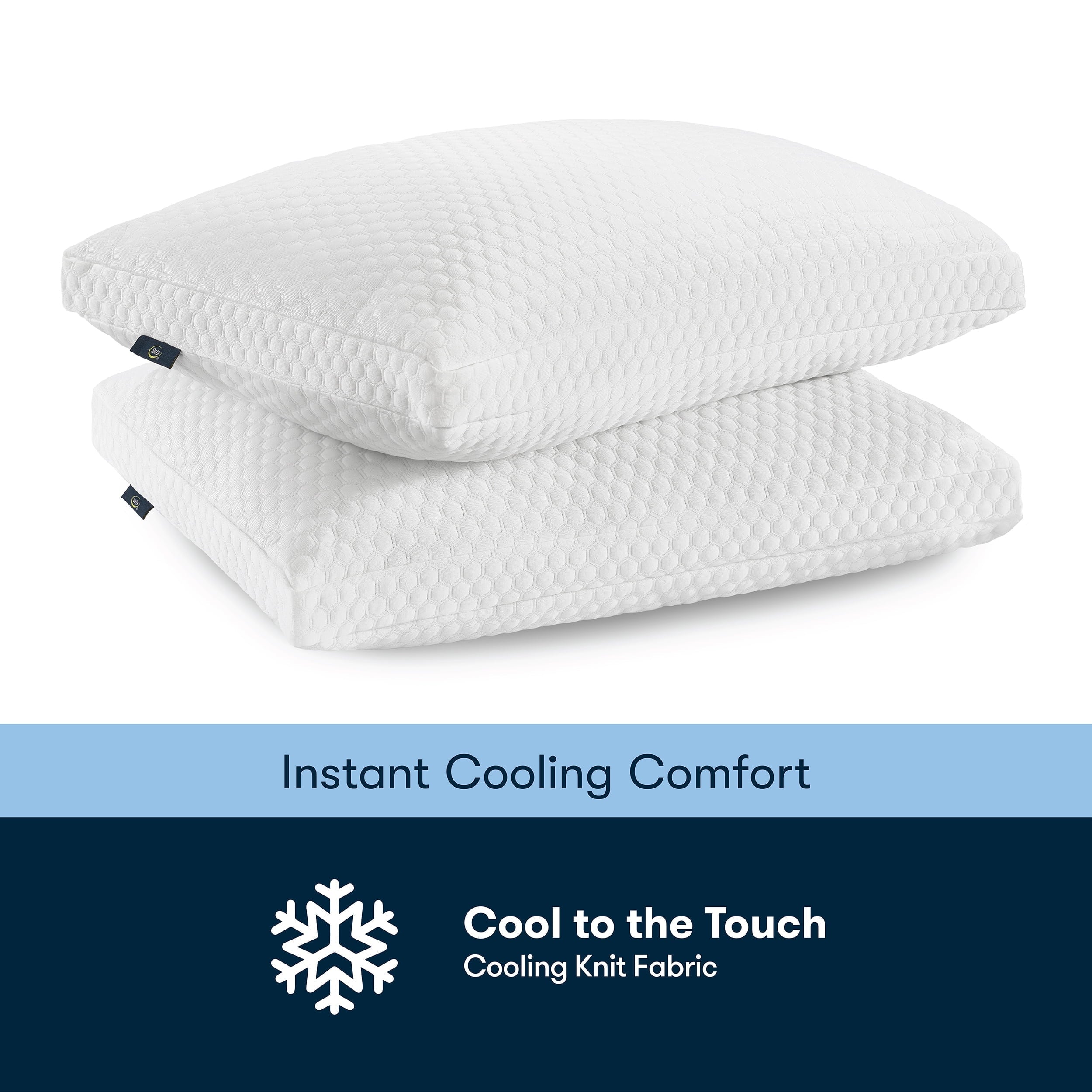 Orthopedic Support Sleep Chill Standard/Queen Bed Pillow, Hypoallergenic Fill - Orthopedic Shredded Foam Bed Pillow Set Detail
