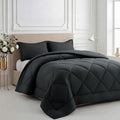 Heavyweight Warmth 3 Pieces Queen Size Comforter Set, All Season Lightweight Breathable Bedding Set with 1 Down Alternative Comforter an... - Luxurious Quilted Duvet Cover Set - Default Title
