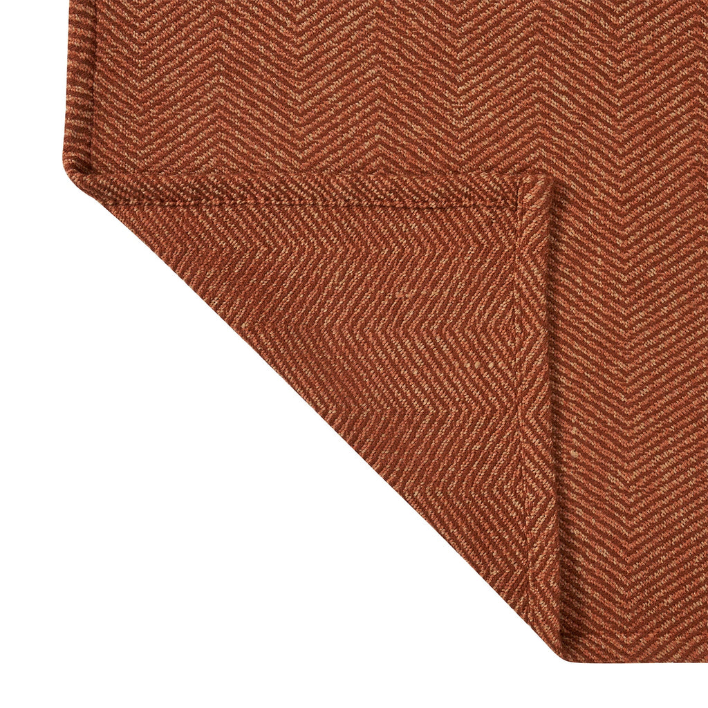 Lightweight Warm Beautiful Rust Woven Herringbone Throw , 50" x 60" - Cozy Fleece Throw Blanket for Couch & Bed Detail
