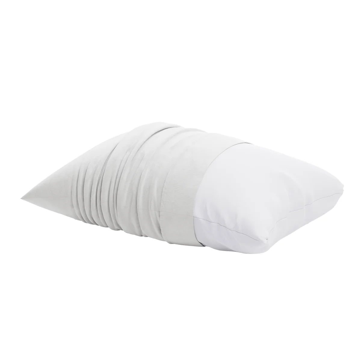 Hotel Collection Huggable Support Bed Pillow, Standard- Soft Velvety Cover, Squishable Comfort (2 Count) - Ergonomic Memory Foam Pillow for Neck Pain Support Detail