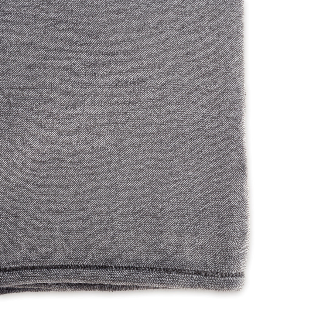 Cozy Fleece Plush Heathered Soft Oversized Throw Blanket, Gray - Cozy Fleece Throw Blanket for Couch & Bed Detail