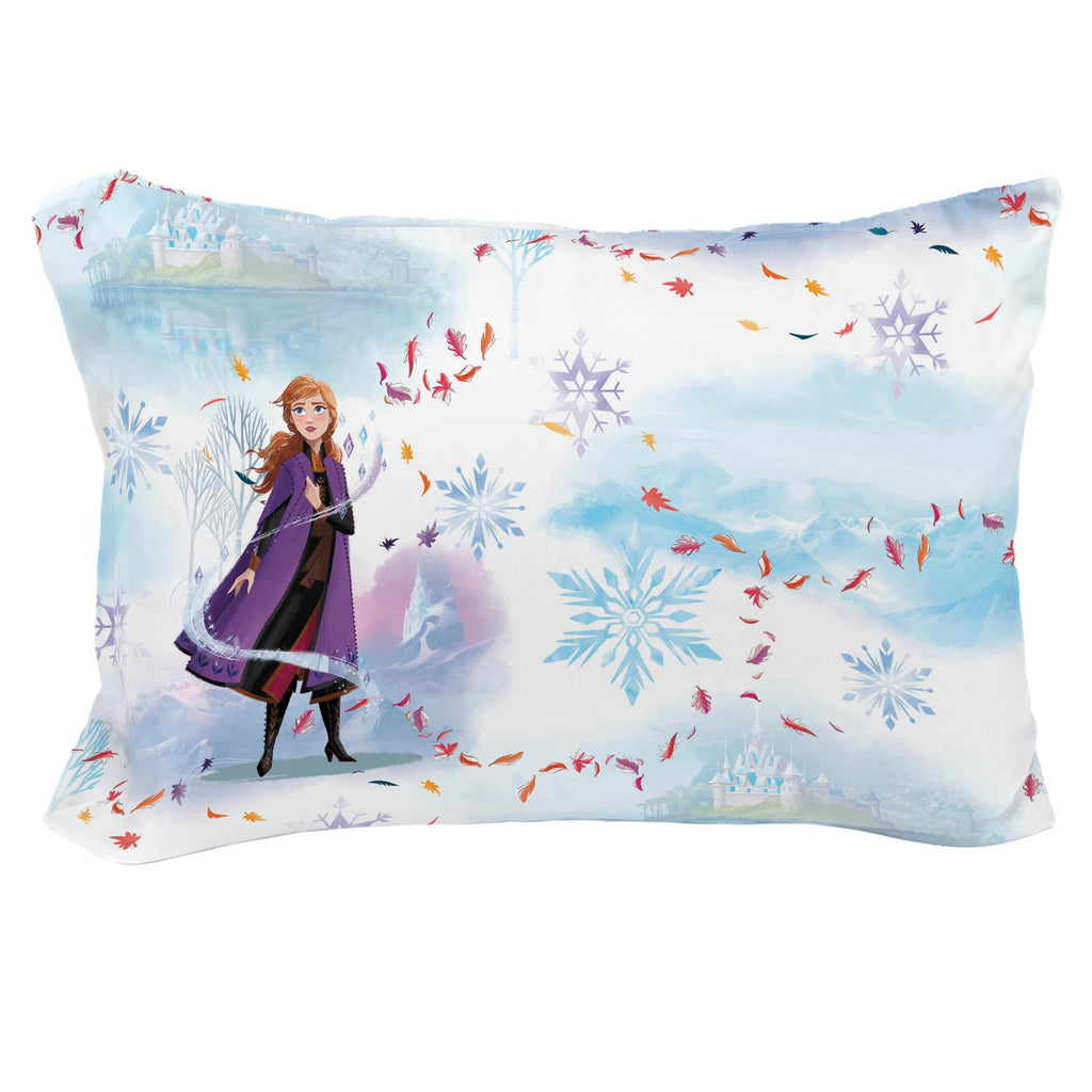 Heavyweight Warmth Frozen Winter Frost Adventures 2-Piece Twin/Full Reversible Comforter Set, Polyester Microfiber, Blue & Purple - Hypoallergenic Ultra-Fluffy Quilt for Winter Detail