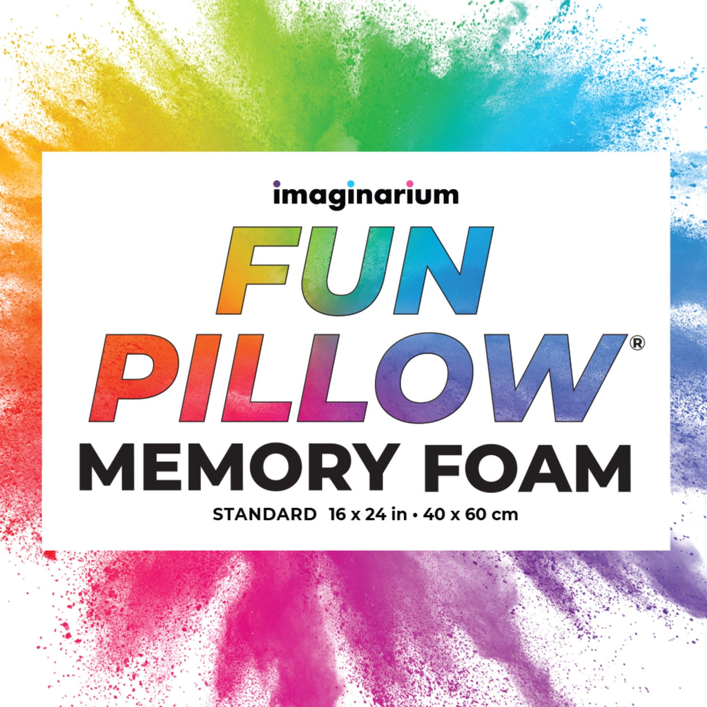 Decorative Plump Memory Foam Fun Pillow with Cool-to-the-Touch Cover, Standard/Queen, Cosmic Blue, 2 Pack - Hotel Quality Plush Sleeping Pillows Detail