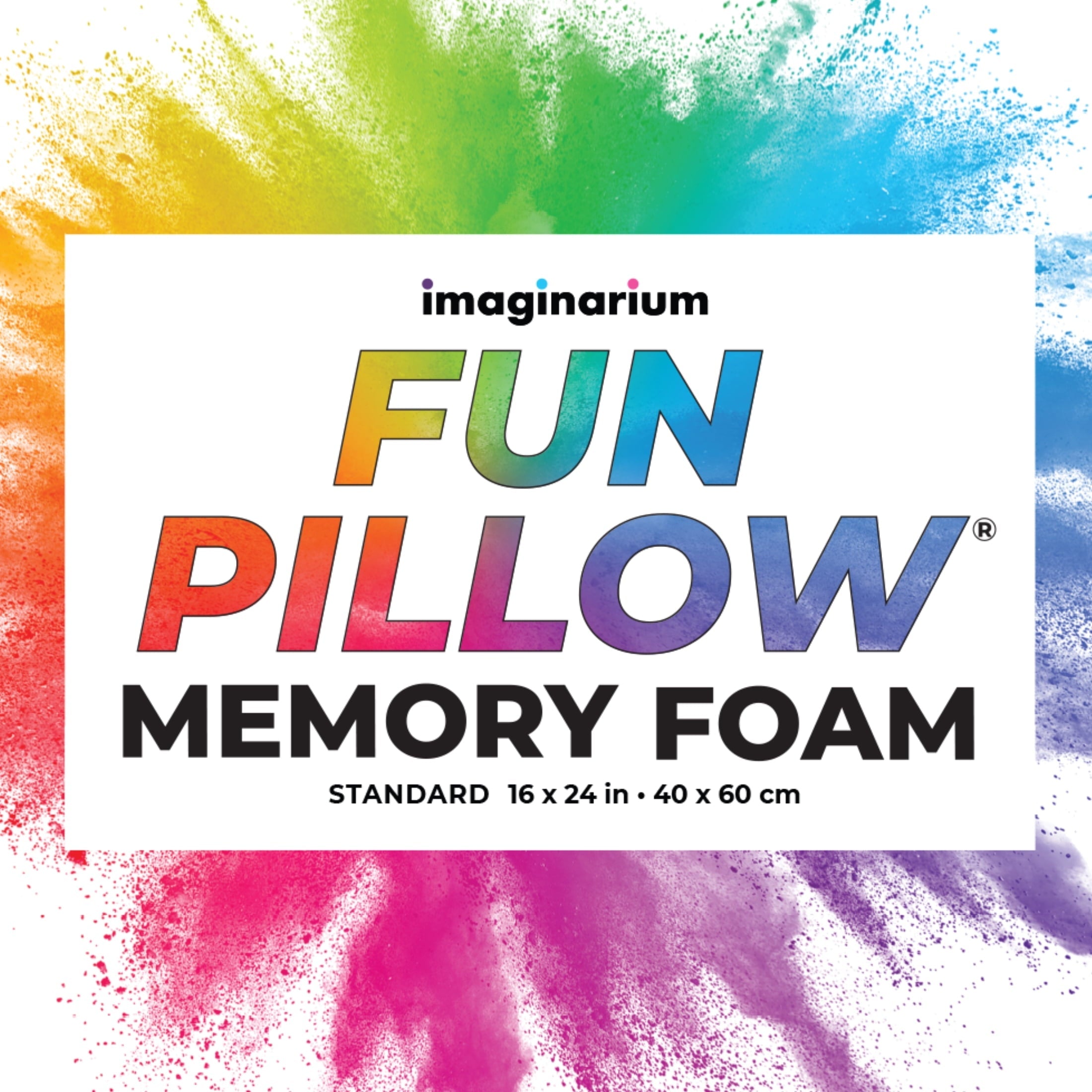 Decorative Plump Memory Foam Fun Pillow with Cool-to-the-Touch Cover, Standard/Queen, Cosmic Blue, 2 Pack - Hotel Quality Plush Sleeping Pillows Detail
