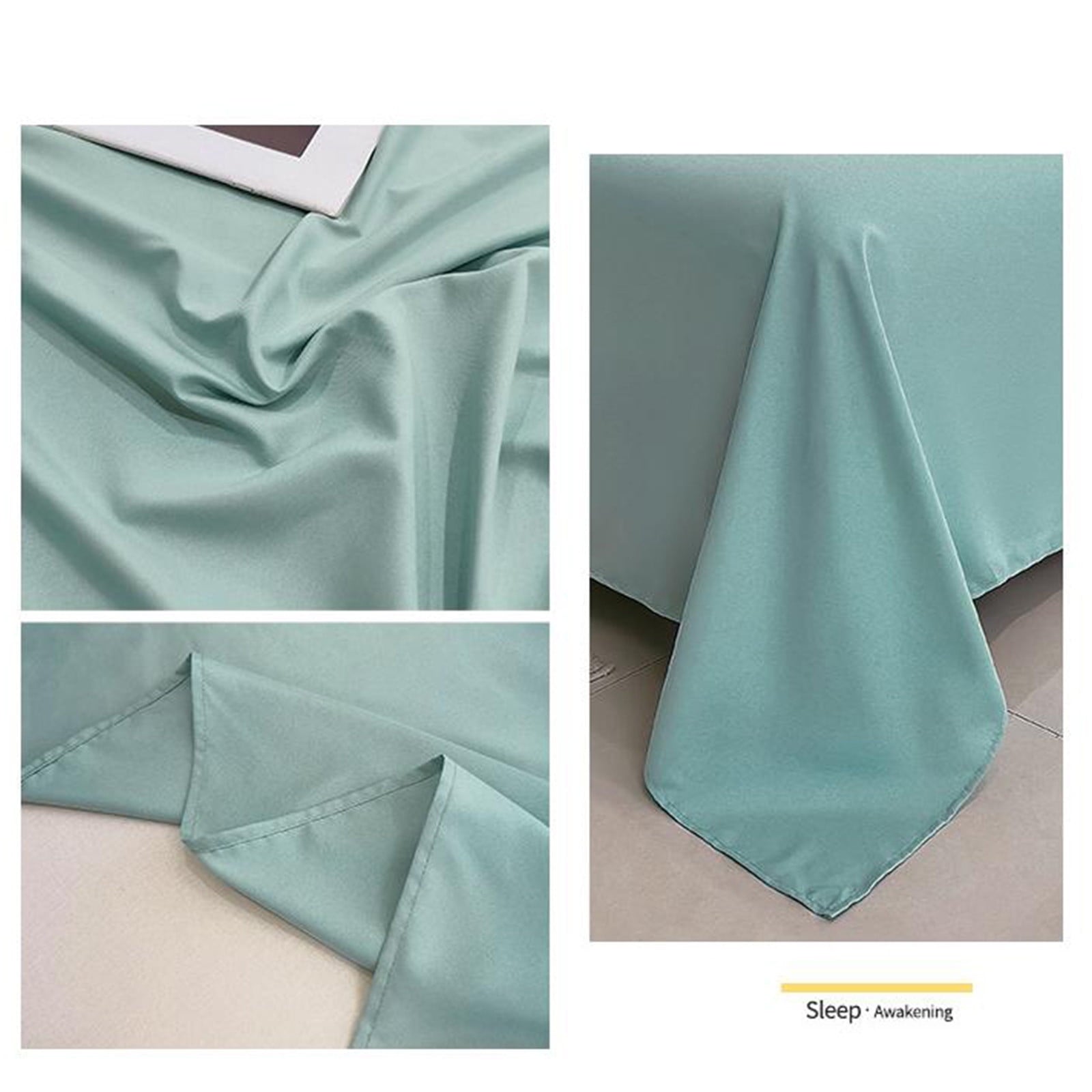 Ultra-Soft Under $5 Clearance! InsCrazy Bed Sheet, 100% Cotton Household Solid Color, Soft and breathable Bed Sheet Piece 66 x 96" - Luxury Bed Sheet Set with Deep Pockets Detail