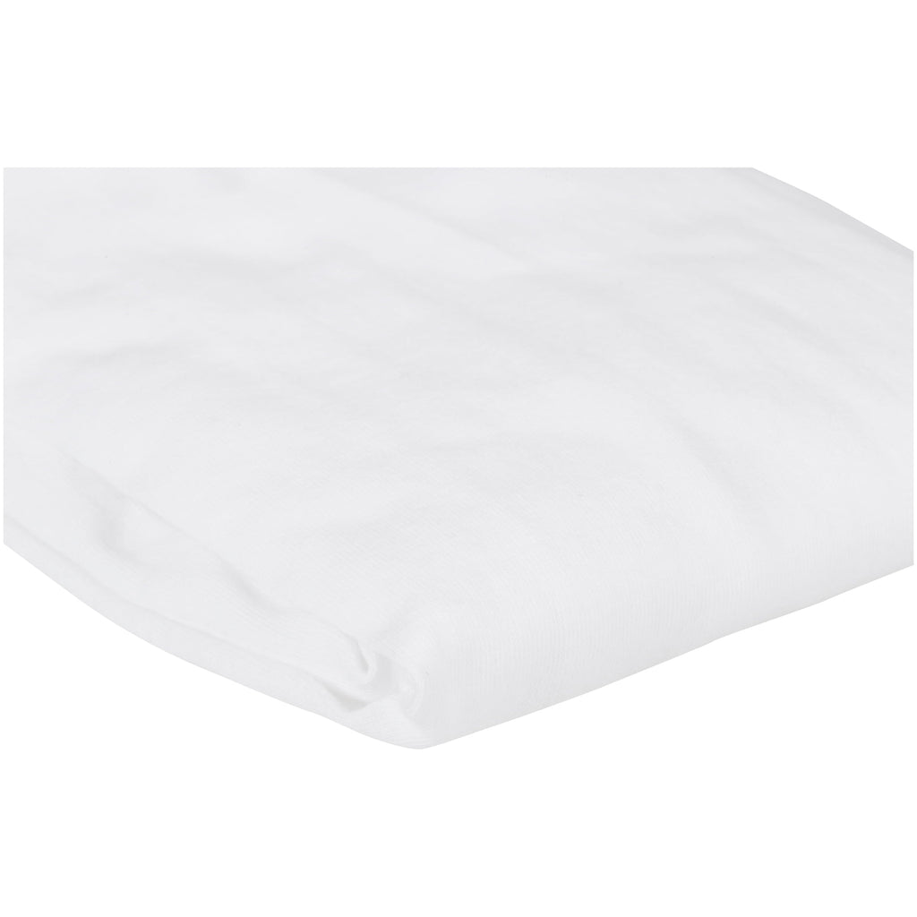 Wrinkle-Resistant TL Care 100% Natural Breathable Cotton Jersey Knit Fitted Bassinet Sheet, White, 15" x 33", Soft Breathable, for Boys... - Cooling Hotel Quality Bedding Sheets and Pillowcases Detail