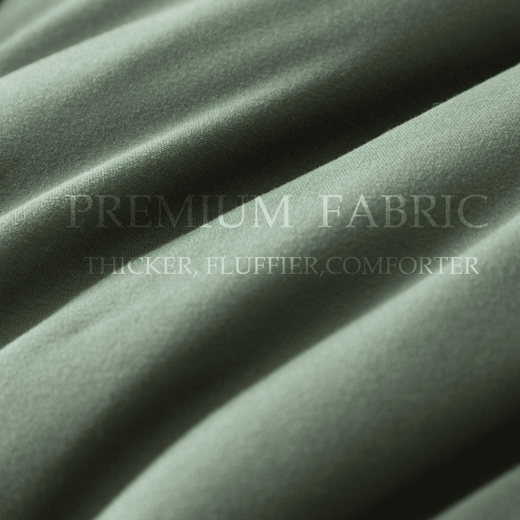 All-Season 3-Piece Twin Size Comforter Set, Green Down Alternative Reversible Bedding Set, All-Season Quilted Soft Comforter wit... - Cloud-Like Soft Lightweight Bed Comforter Detail