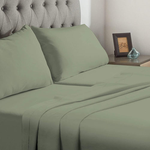 Cooling Sateen Split-California King Bed Sheet Set (5-Pieces) Adjustable Bed Sheets - 800 Thread Count 100% Egyptian Cotton - 15" De... - Premium Ultra-Soft Pillowcase Pair for Sleeping Detail