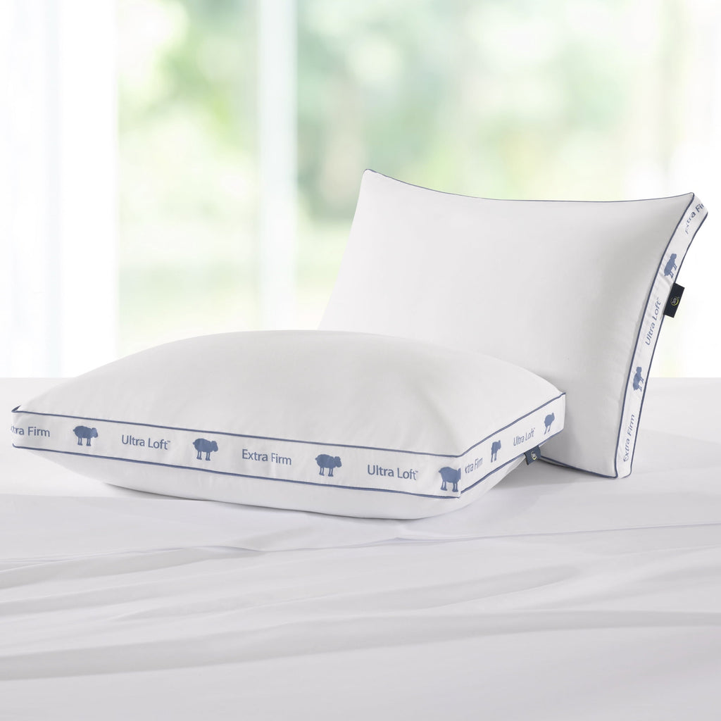 Orthopedic Support Ultra Loft Standard/Queen Bed Pillow, Extra Firm Support - Ergonomic Memory Foam Pillow for Neck Pain Support Detail
