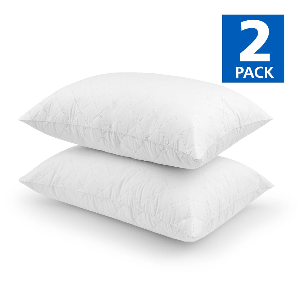 Ergonomic Memory Foam Memory Foam Cluster Bed Pillow, Standard Queen, 2 Pack - Decorative Throw Pillow Cushion for Sofa & Bed Detail