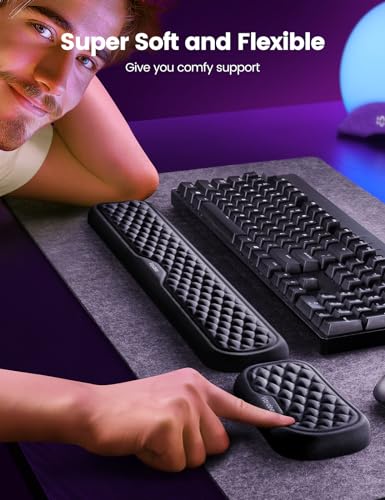 Minimalist Vaydeer Wrist Rest for Keyboard and Mouse, Computer Ergonomic Collection