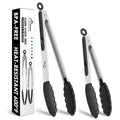 Minimalist HOTEC top-tier Stainless Steel Locking Kitchen Tongs