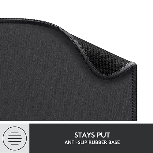 Minimalist Logitech Mouse Pad - Studio Series, Computer Mouse Mat with for Daily Use