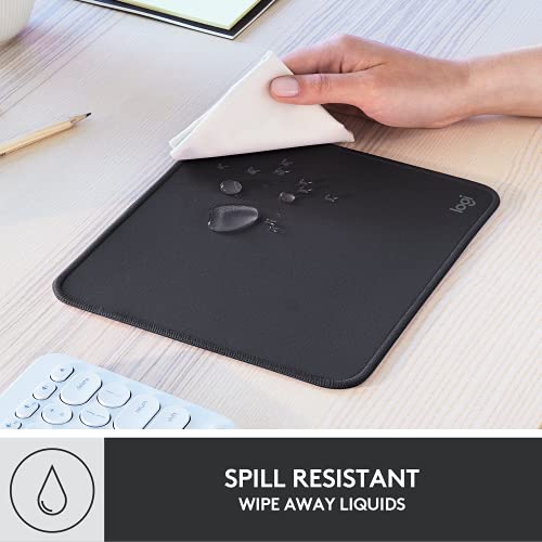 Minimalist Logitech Mouse Pad - Studio Series, Computer Mouse Mat with for Daily Use