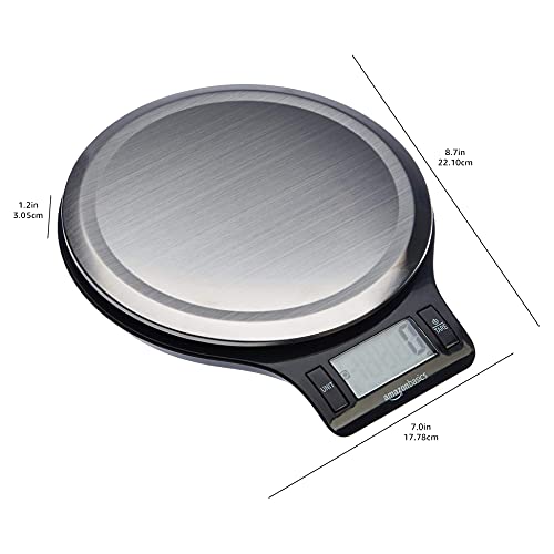 Eco-Friendly Basics Digital Kitchen Scale with LCD Display, Tare Function, Multiple Kit