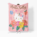 Decorative Knitted Floral Grace 46 x 60 Coral Fleece Kids Throw Blanket - Soft Bedding Accessories - Luxury Knitted Decorative Throw Blanket with Fringes - Default Title