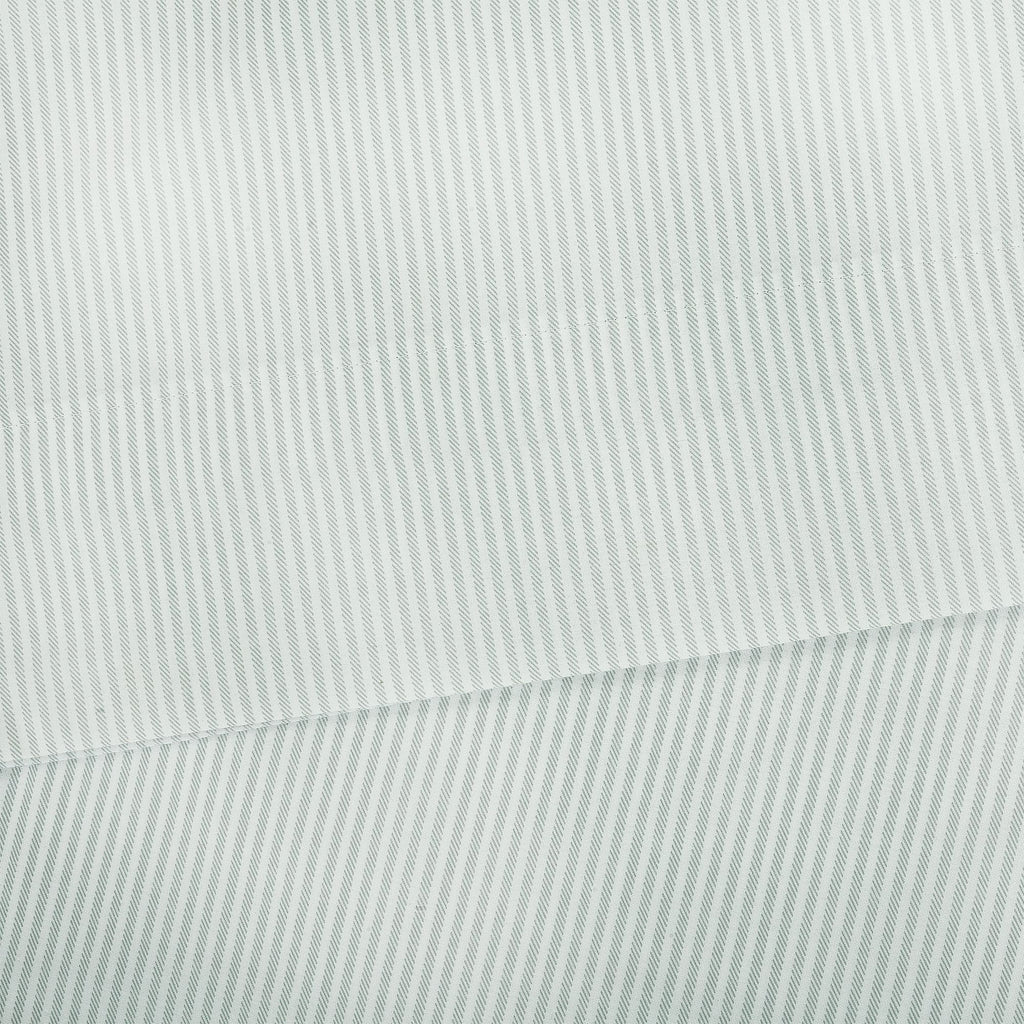 Ultra-Soft Easy Care 300 Thread Count Cotton Rich Percale Sheet Set, King, Grey Stripes - Cooling Hotel Quality Bedding Sheets and Pillowcases Detail