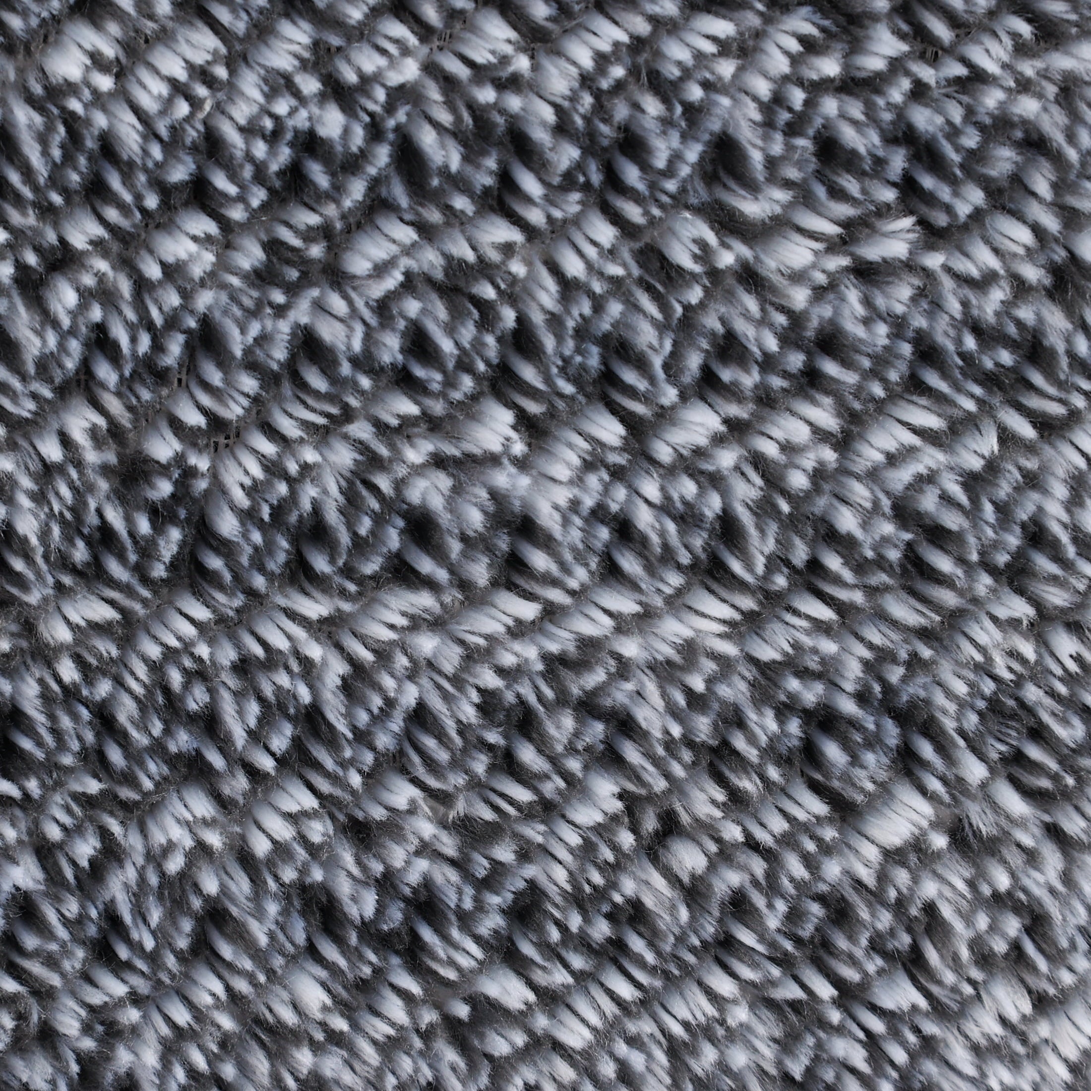 Cozy Fleece Plush Textured Heathered Soft Oversized Throw Blanket, Gray - Cozy Fleece Throw Blanket for Couch & Bed Detail