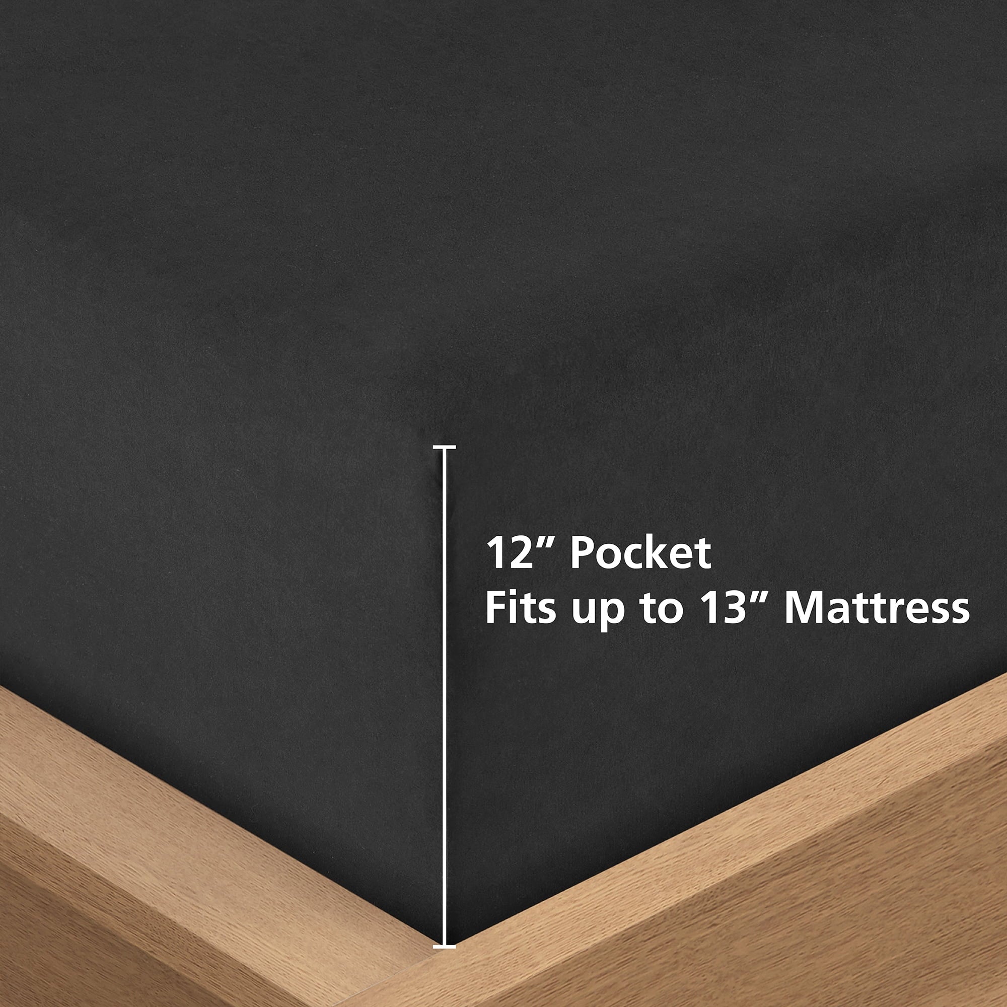 All-Season All in One Down Alt Reversible Comforter and Sheet set- 5 Piece, Twin, Black - Cloud-Like Soft Lightweight Bed Comforter Detail