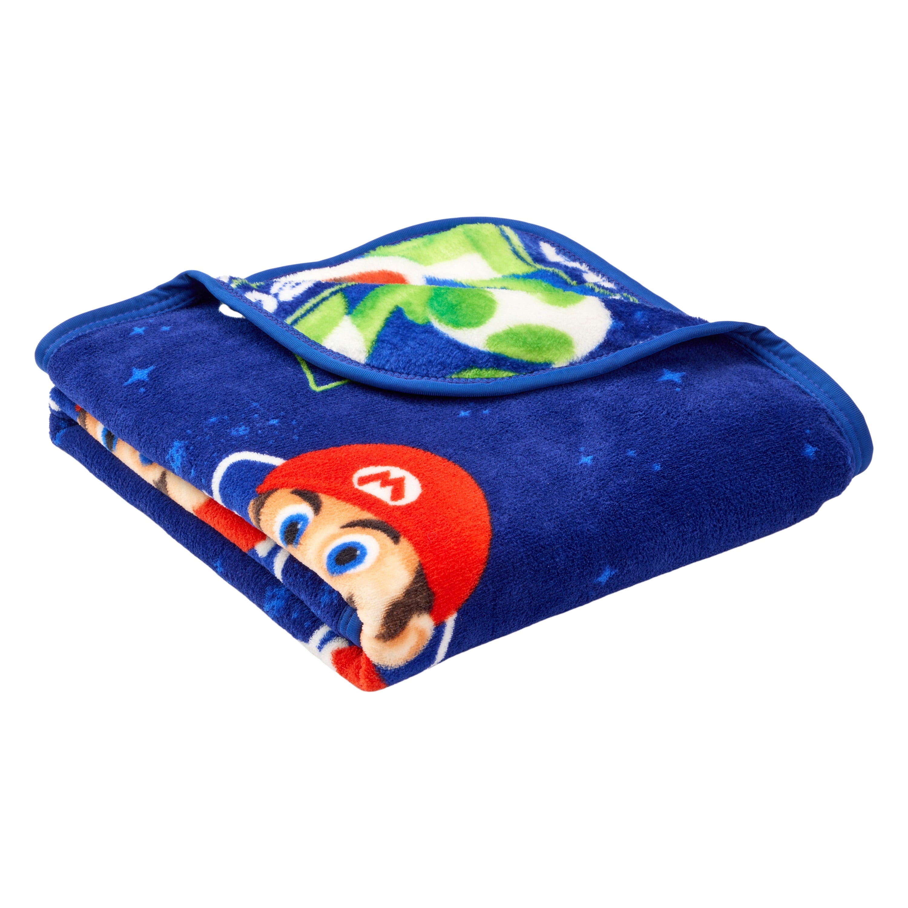 Super Soft Flannel Galaxy Movie Kids Blue Print Fleece Throw Blanket, 46 x 60 - Cozy Fleece Throw Blanket for Couch & Bed Detail