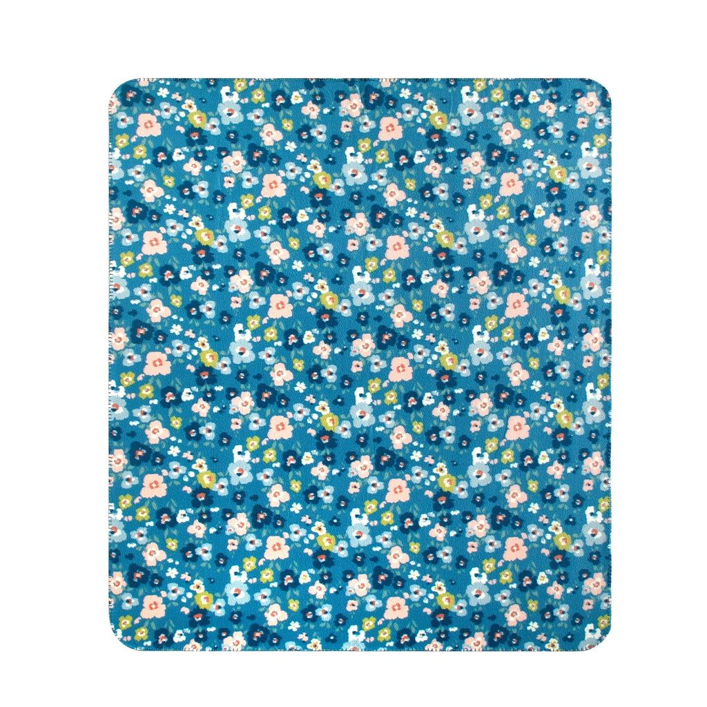 Super Soft Flannel Cozy Fleece Throw Blanket Delightful Floral 50" x 60", All Ages - Lightweight Plush Warm Blanket for All Seasons Detail