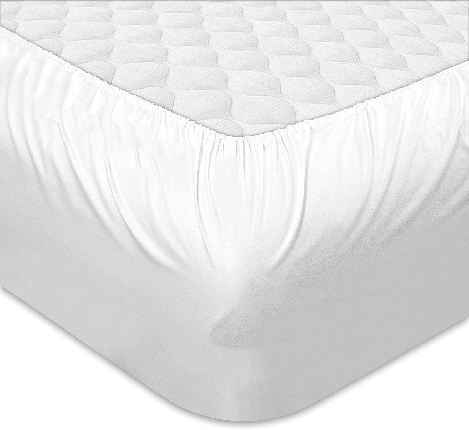 Ultra-Soft 100% Cotton Hospital Bedsheets Set - 1 Flat Sheet, 1 Fitted Sheet (10" Inch) Deep Pocket, 1 Pillowcase, Best & Comfor... - Premium Ultra-Soft Pillowcase Pair for Sleeping Detail