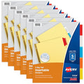 Smart Home Avery Binder Dividers - 5-Tab Insertable Multicolor Big Tabs for Collection