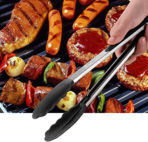 Minimalist HOTEC top-tier Stainless Steel Locking Kitchen Tongs